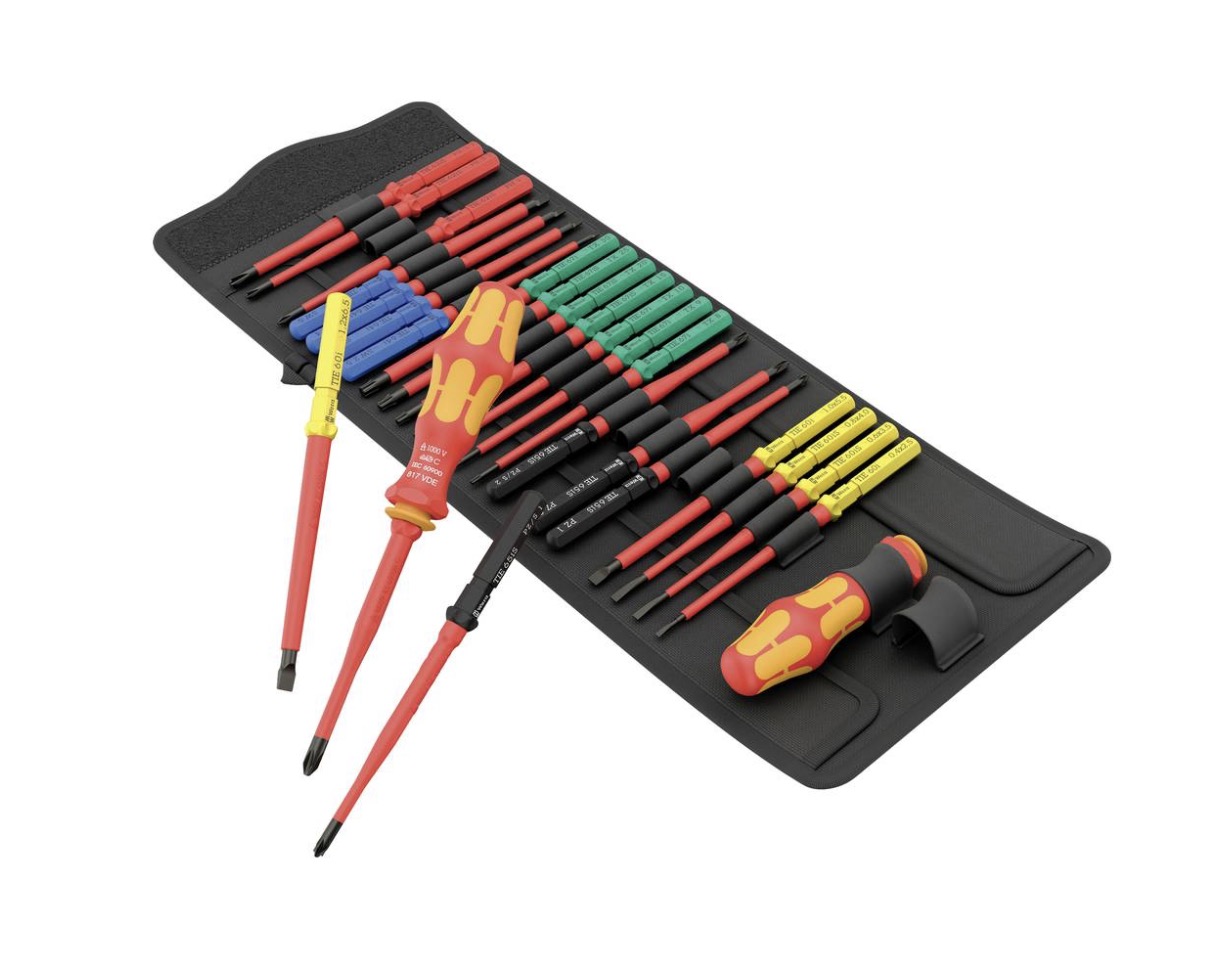 Conducteur de main Wera Kraftform Kompakt VDE Big Pack 1 + tournevis Bit