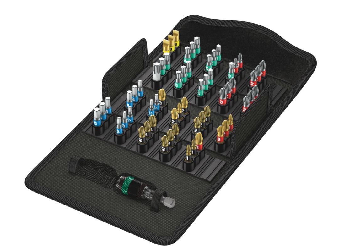Jeu d'accessoires de tournevis Wera Bit-Safe 61 BiTorsion 1; 61 unités