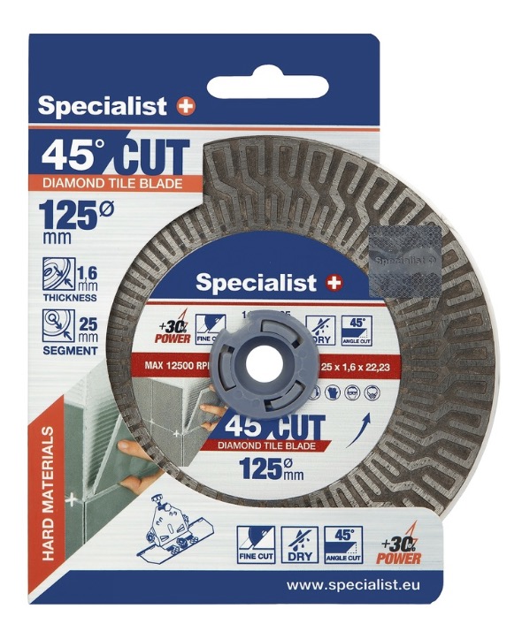 Disque à tronçonner diamanté Specialist+ 11/2-5125; 125 mm
