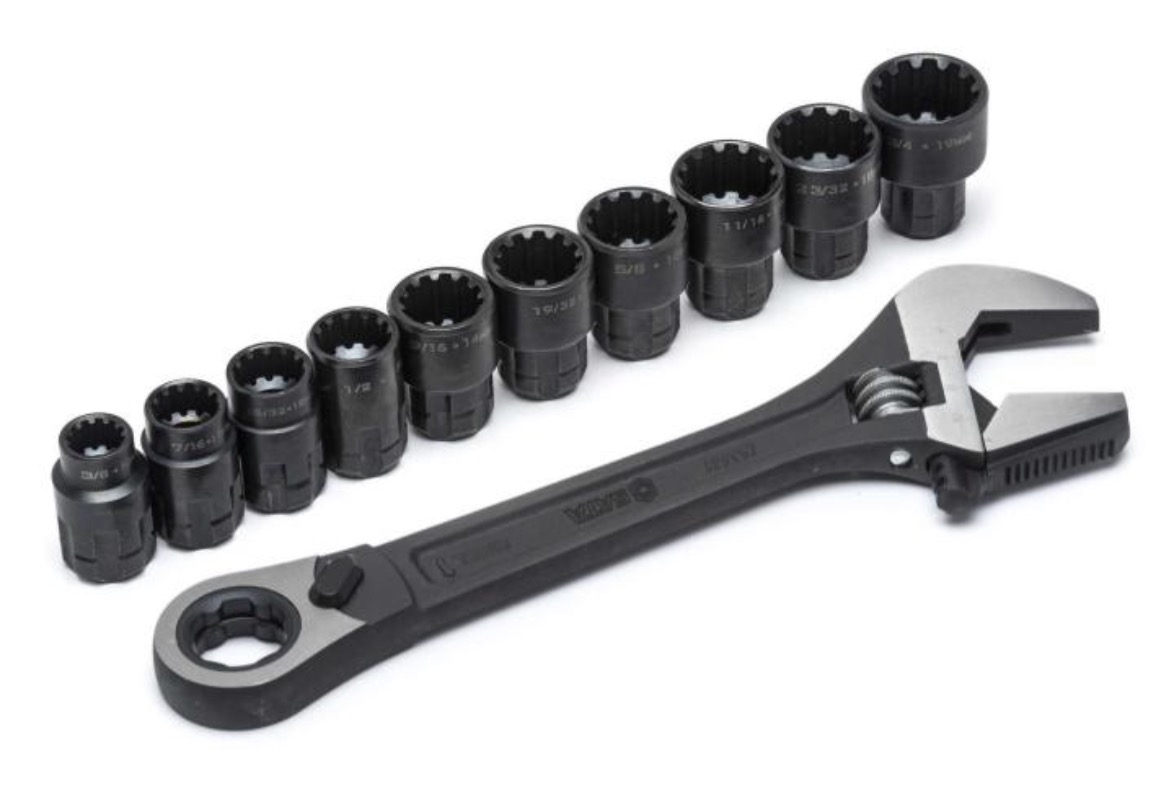 Jeu de clés à douille Sata ST09000; 10-19 mm; 11 unités