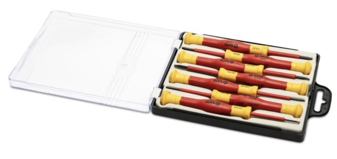 Jeu de tournevis isolé (1.000 V) Sata ST09318; 7 unités