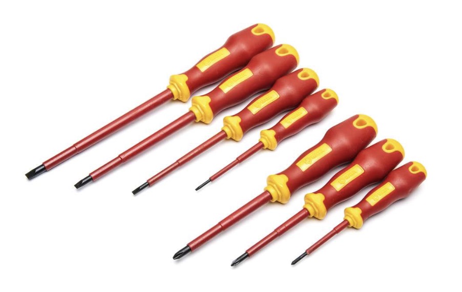 Jeu de tournevis isolé (1.000 V) Sata ST09303; 7 unités