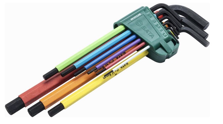 Clé hexagonale Sata ST09107CHBSJ; 9 unités