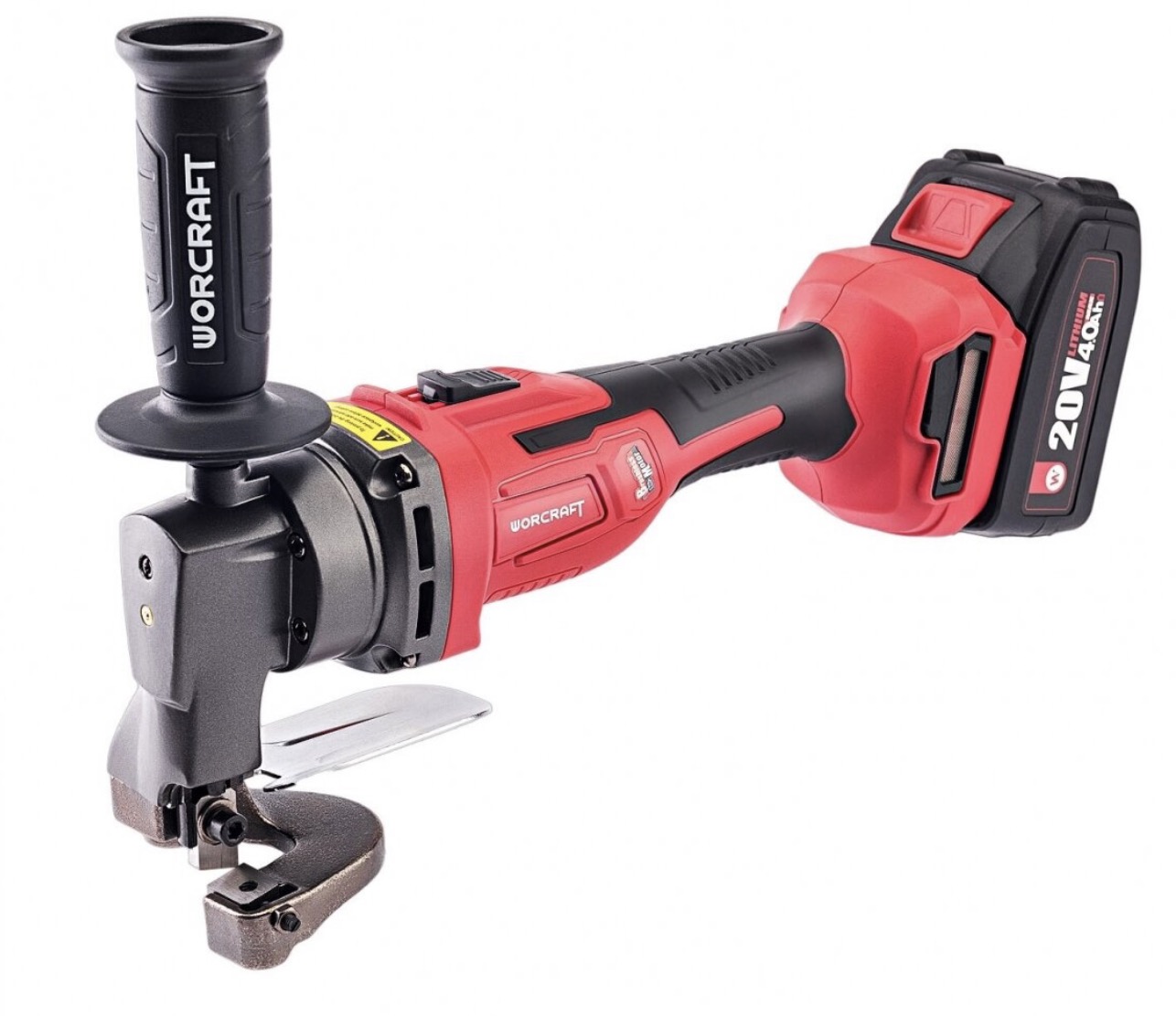 Cisaille à tôle mince sans fil Worcraft CHMS-S20LiB; 20 V; 1x4,0 Ah accu.