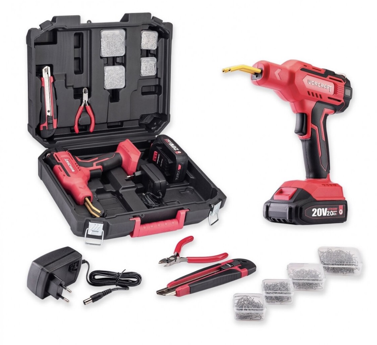 Machine de soudage Worcraft CPW-S20Li; 20 V; 1x2,0 Ah accu.