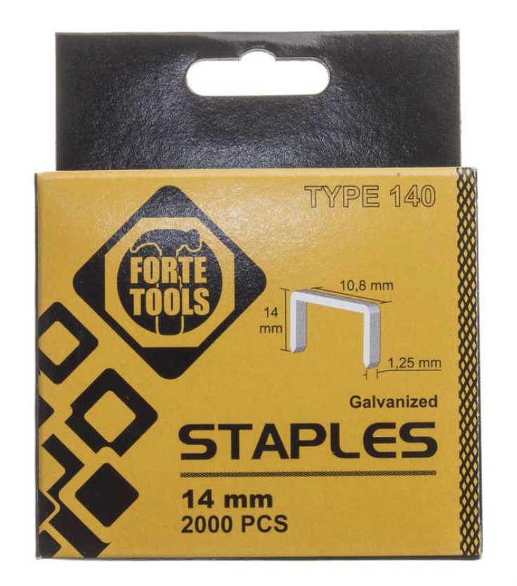 Agrafes Forte tools 1014HD/2M; 10,8x14 mm; 2000 unités