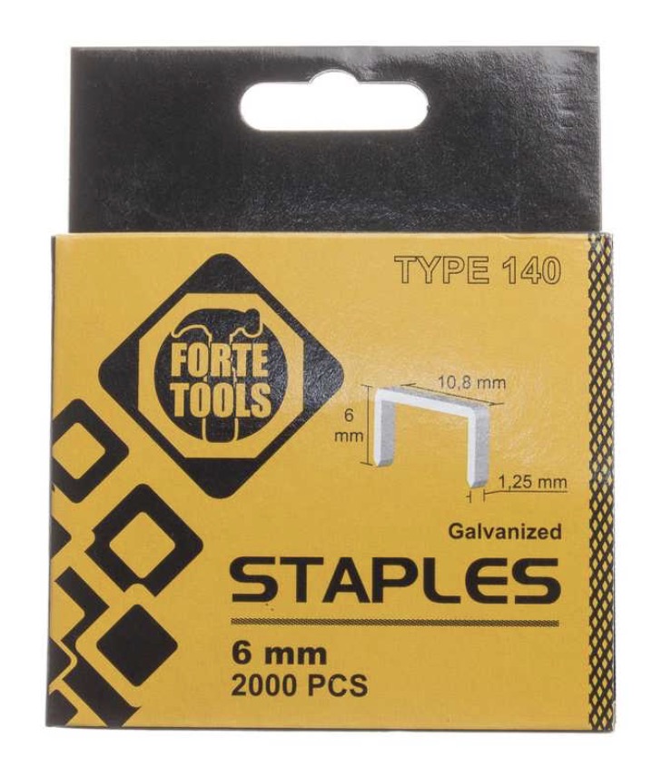Agrafes Forte tools 1006HD/2M; 10,8x6 mm; 2000 unités