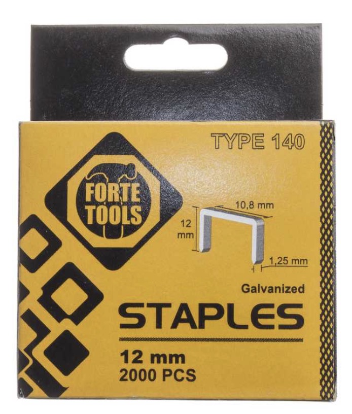 Agrafes Forte tools 1012HD/2M; 10,8x12 mm; 2000 unités