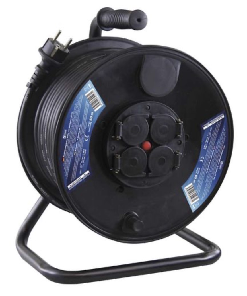 Rallonge avec bobine Emos P08250; 50 m; 3x1,5 mm²
