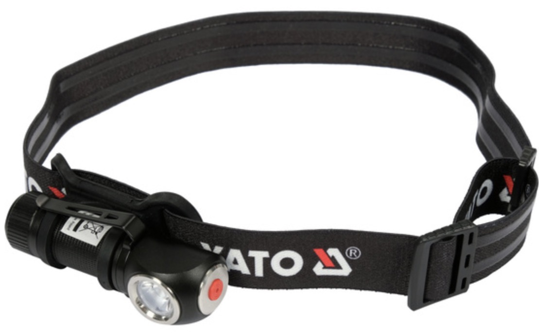 Lampe frontale Yato YT-08597; 3,7 V; 1x0,7 Ah accu.