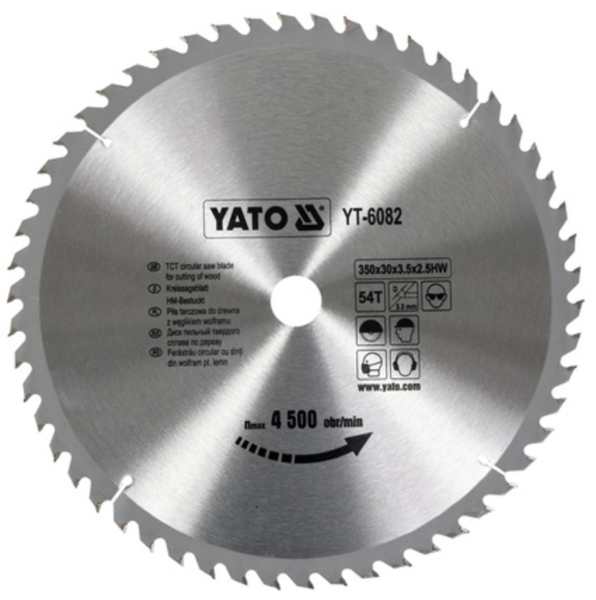 Scie circulaire Yato YT-6082; 350x30 mm; Z54