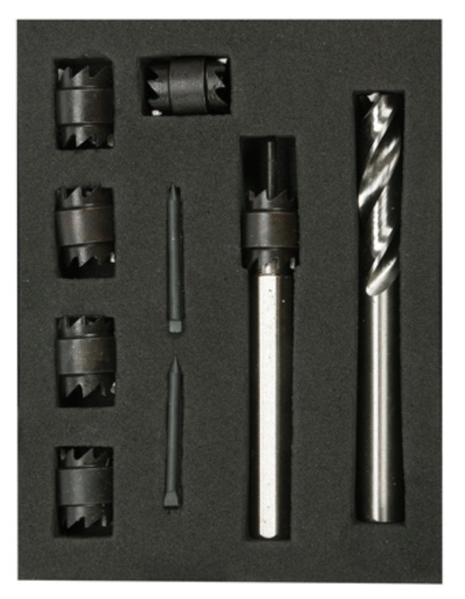 Jeu de forets Yato YT-28920; 9 unités