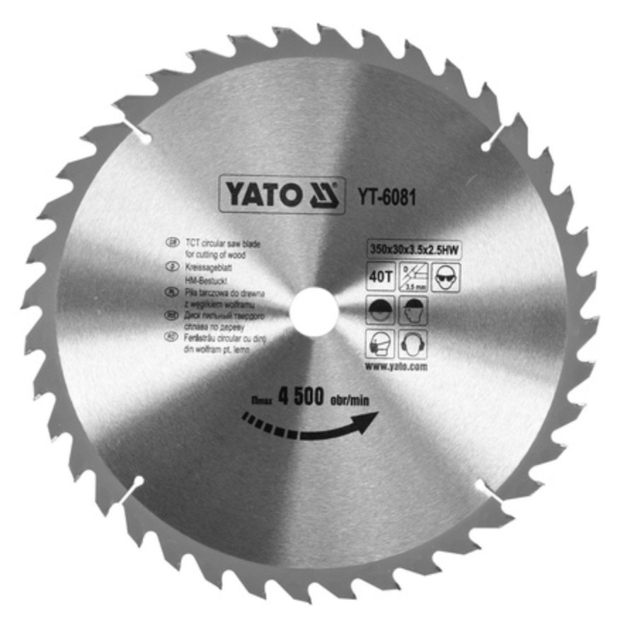 Lame de scie Yato YT-6081; 350x30 mm; Z40