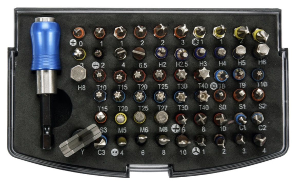 Jeu de tournevis Yato YT-04624; 59 unités