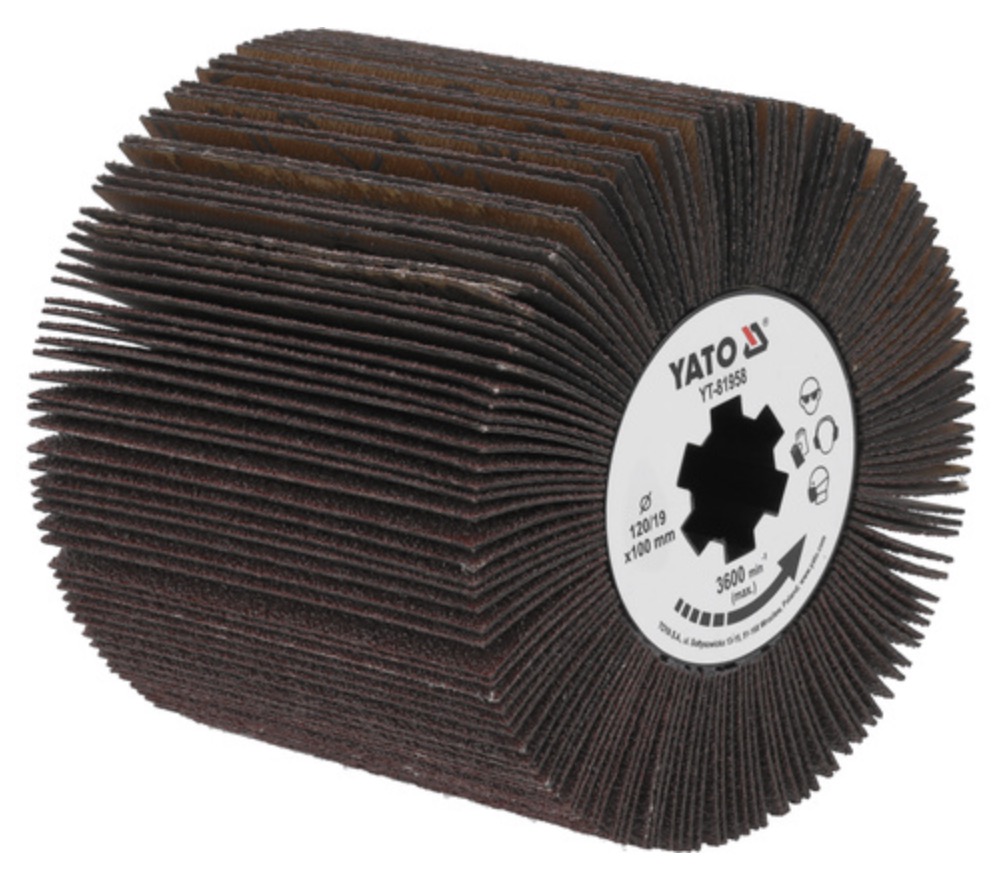 Mandrin de ponçage Yato YT-81958; 120x100x19 mm; G120