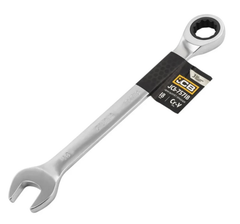 Clé à combinaison à cliquet JCB 75718; 18 mm