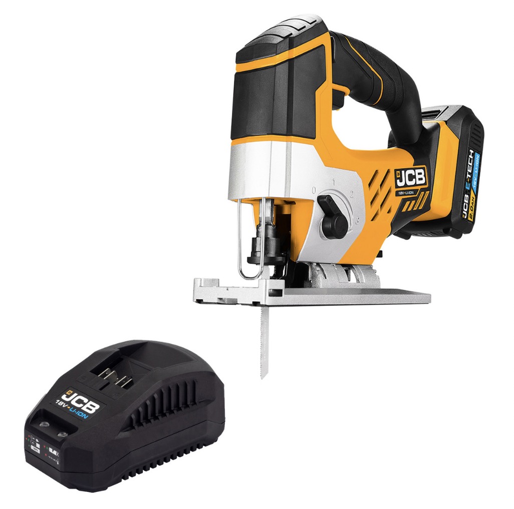 Scie sauteuse sans fil JCB 18JS-2XB-E; 18 V; 1x2,0 Ah accu.