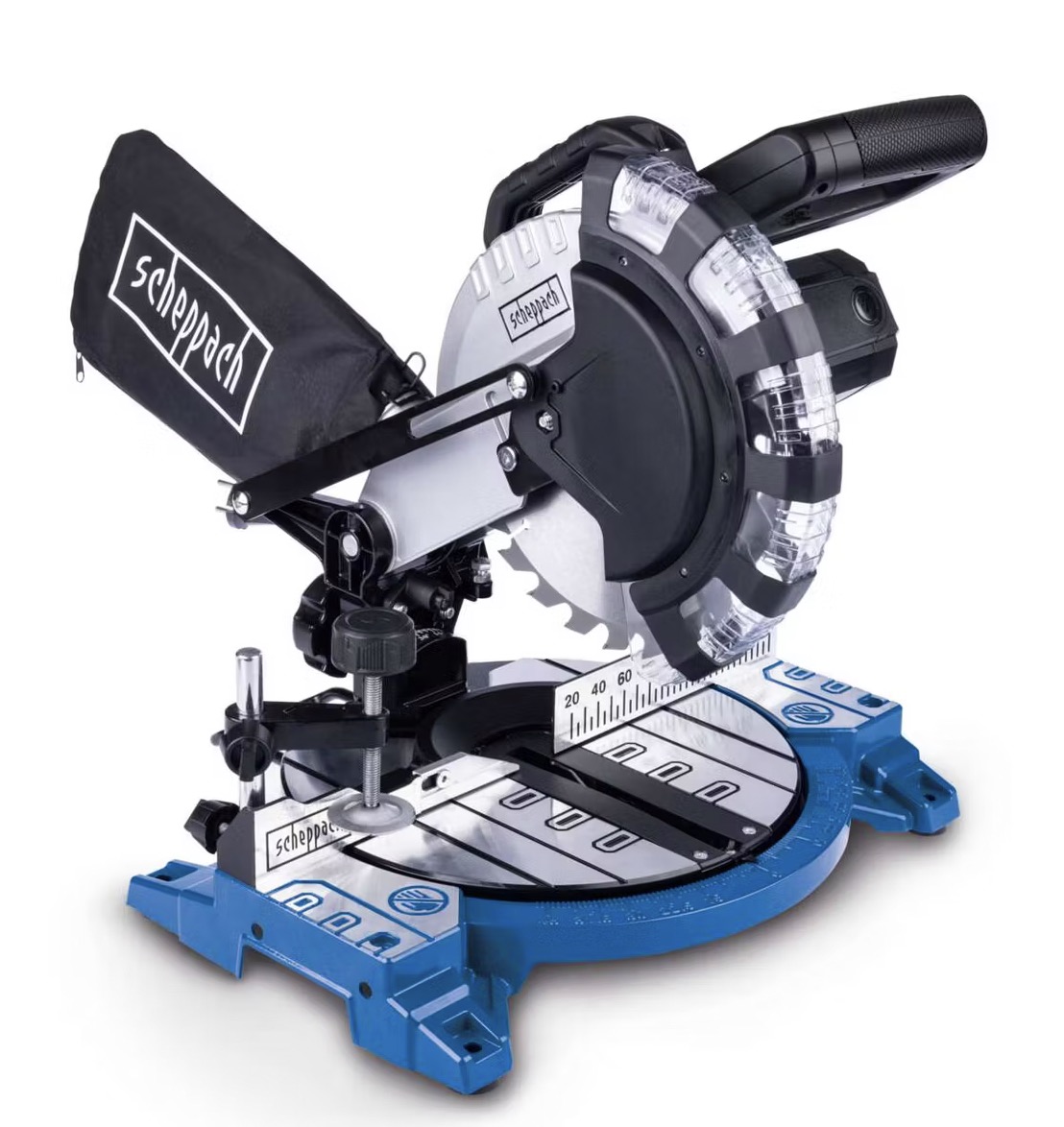 Scie à onglets composés Scheppach HM210L; 1500 W