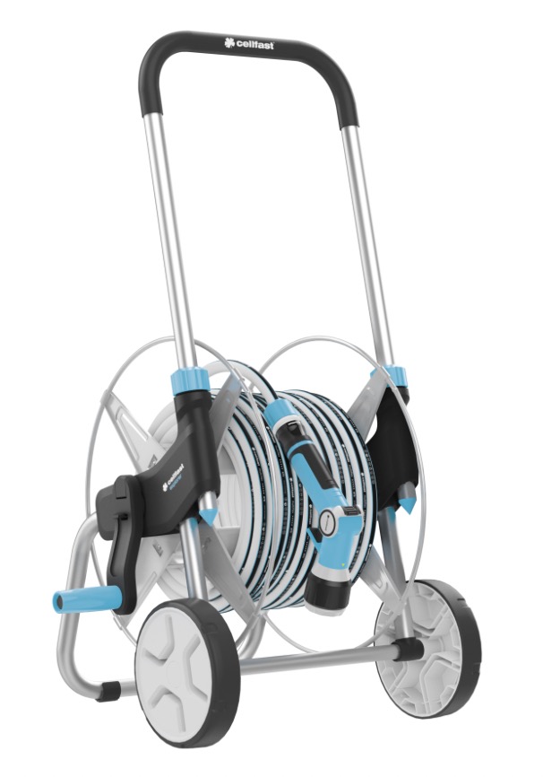 Chariot de tuyau d'arrosage Cellfast 55-064; 20 m; avec tuyau d'arrosage