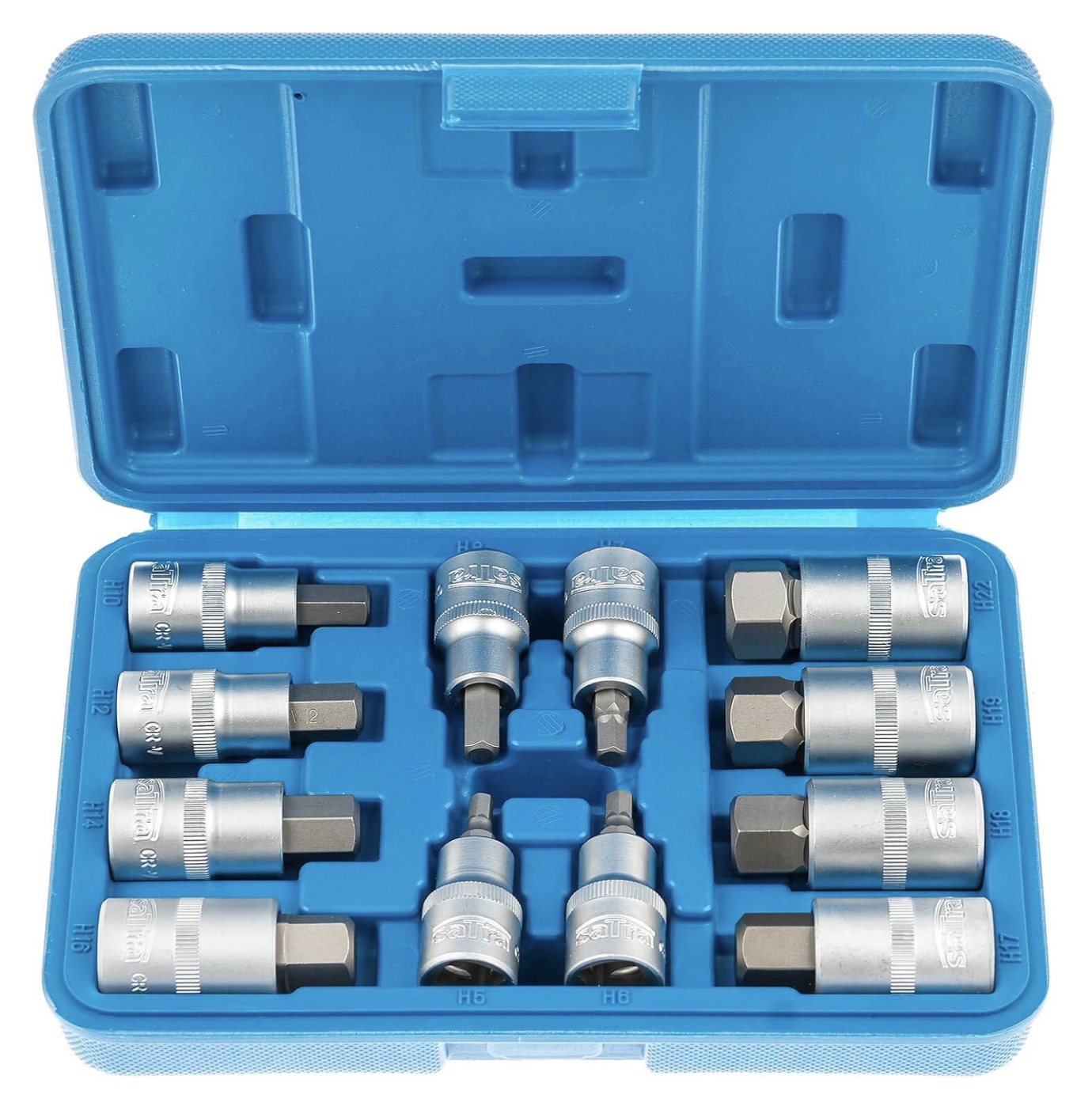 Socket et jeu de bits SATRA S-SH1212; 1/2''; 5-22 mm; 12 unités