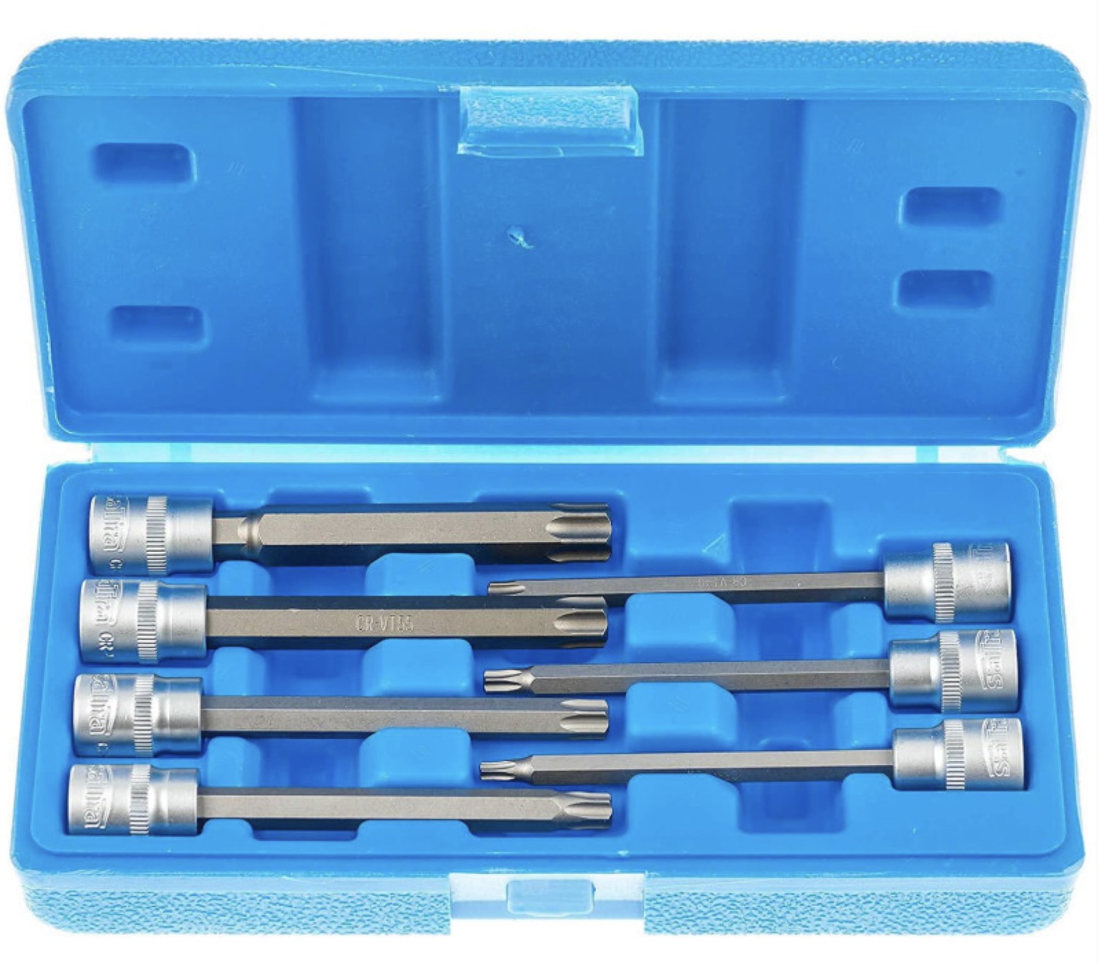 Socket et jeu de bits SATRA S-SLS738; 3/8''; 7 unités