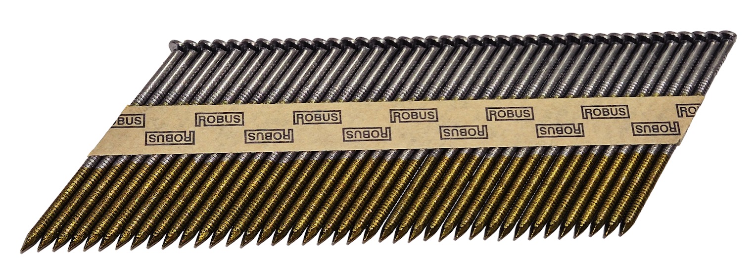 Ongle Robus; 63x2,8 mm; 34°; 4600 pcs .; vapeur ondulée
