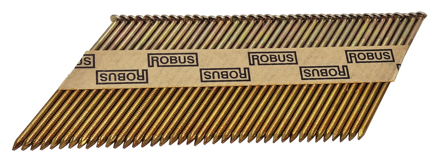 Ongle Robus; 75x2,8 mm; 34°; 4000 pcs .; vapeur ondulée