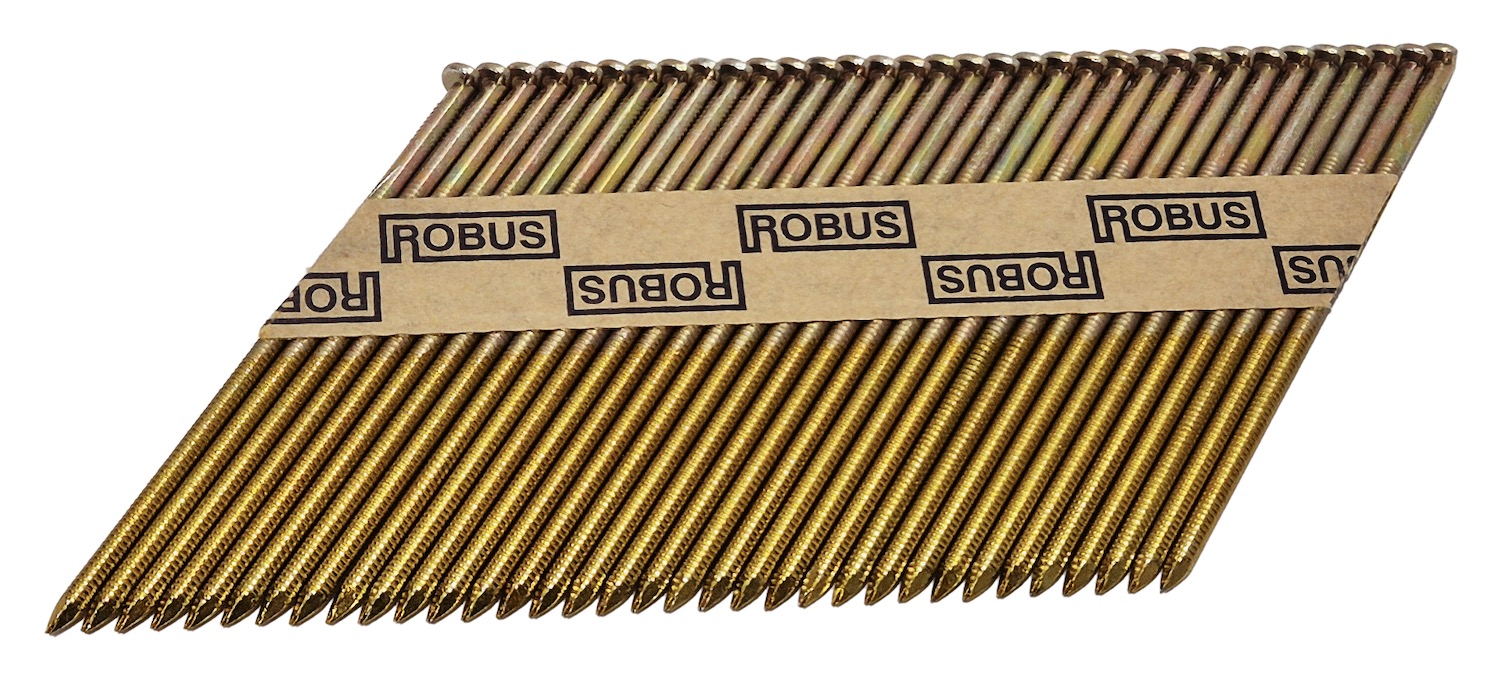 Ongle Robus; 90x3,1 mm; 34°; 3000 pcs .; vapeur ondulée
