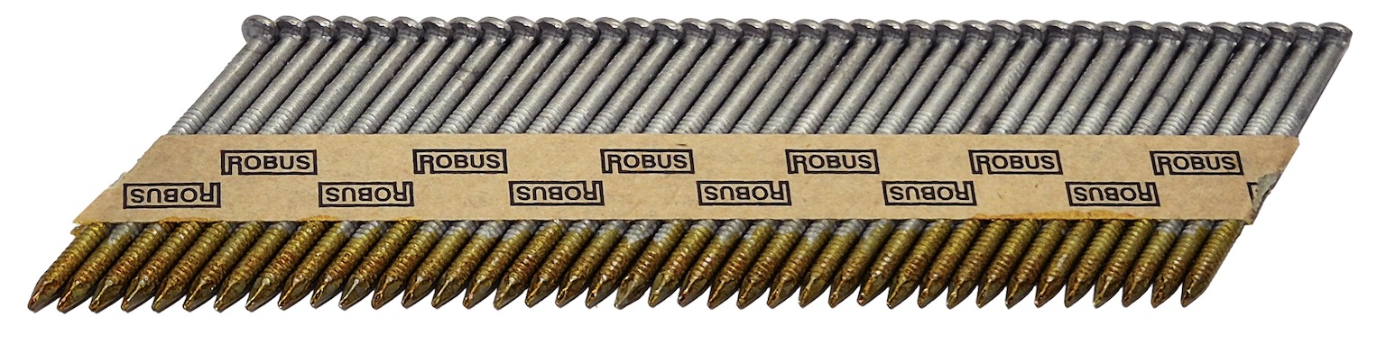 Ongle Robus; 50x2,8 mm; 34°; 6000 pcs .; barbelé, galvanisé à chaud