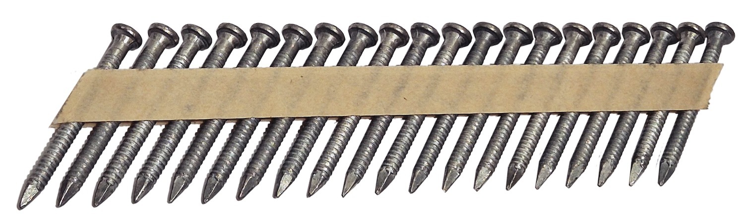Ongle Robus; 50x4,0 mm; 34°; 1800 pcs .; barbelé, galvanisé à chaud