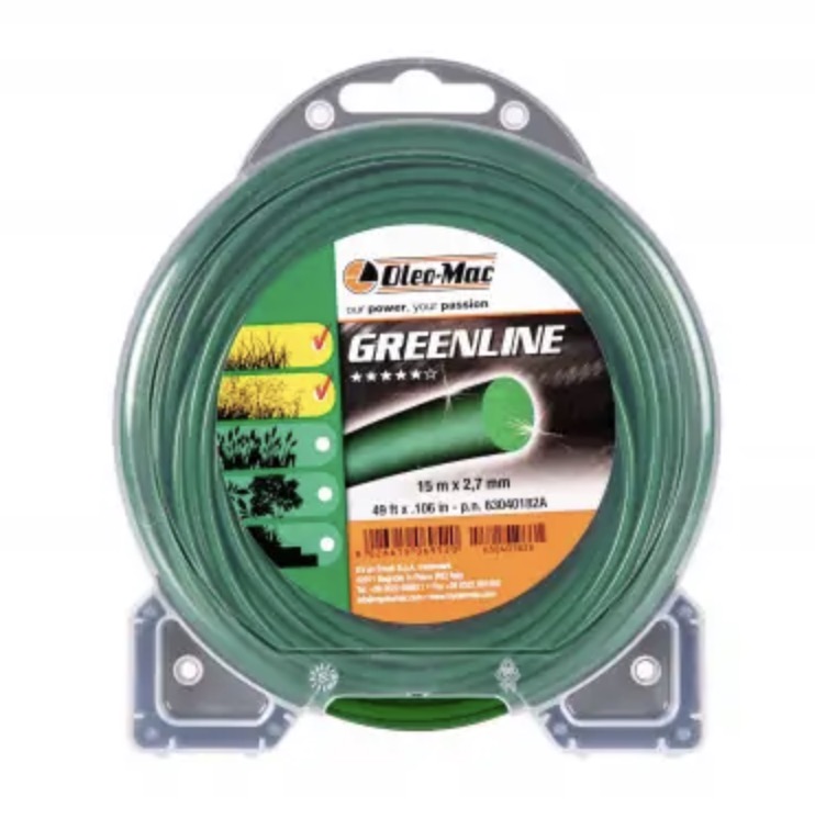 Fil de coupe Oleo-Mac 63040182A; 2,7 mm/15 m