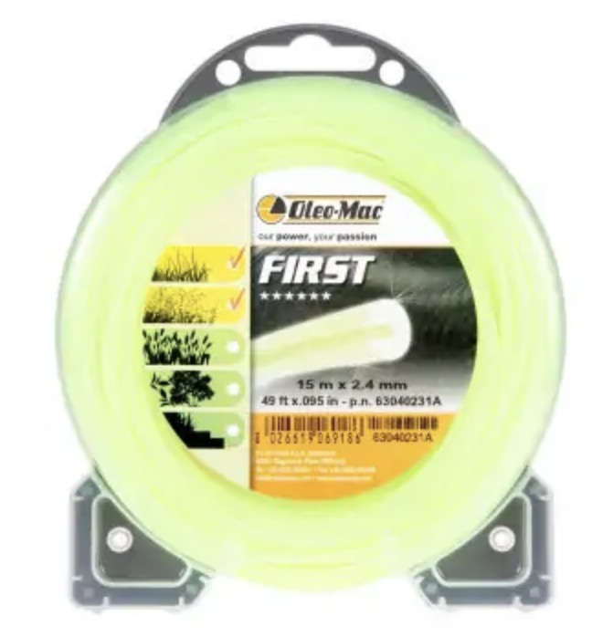 Fil de coupe Oleo-Mac 63040231A; 2,4 mm/15 m