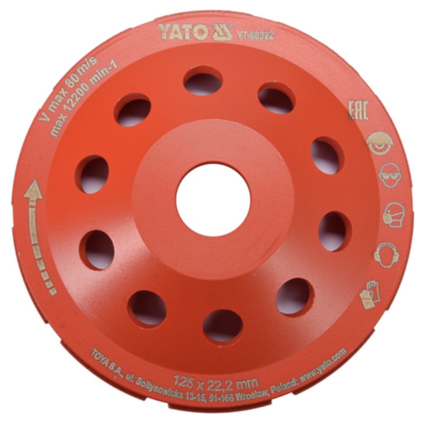 Disque a meuler diamant Yato YT-60322; 125 mm