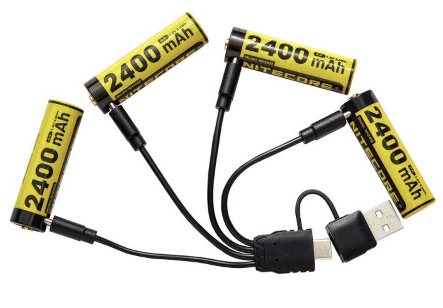 Batterie Nitecore NH2400; 1,5 V; 4x2,4 Ah; 4 unités
