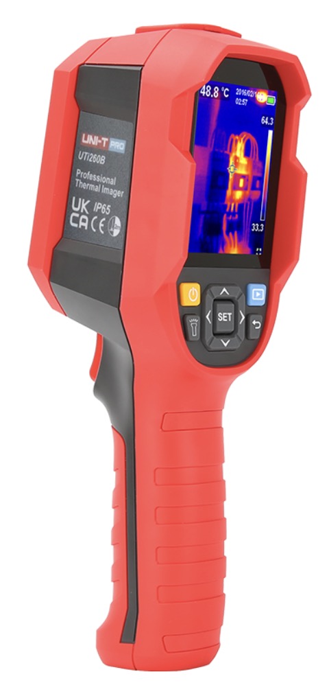 Thermomètre infrarouge UNI-T UTi260B; 3,6 V; 1x5,0 Ah accu.