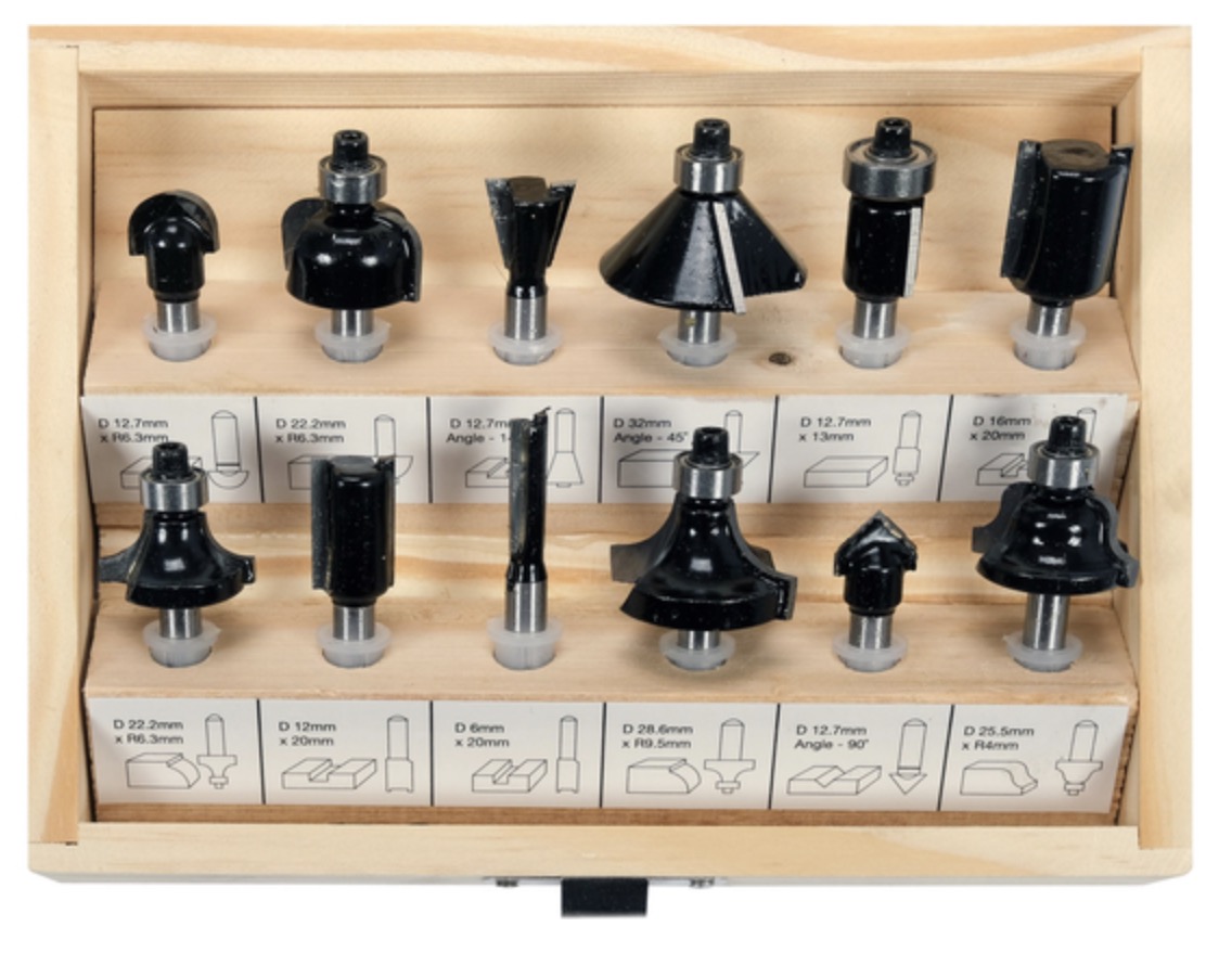 Coffret de forêts pour le bois Vorel 22552; 6 mm; 12 unités