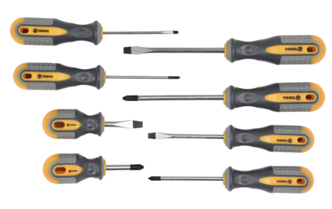 Ensemble de tournevis Vorel 60782; 8 unités