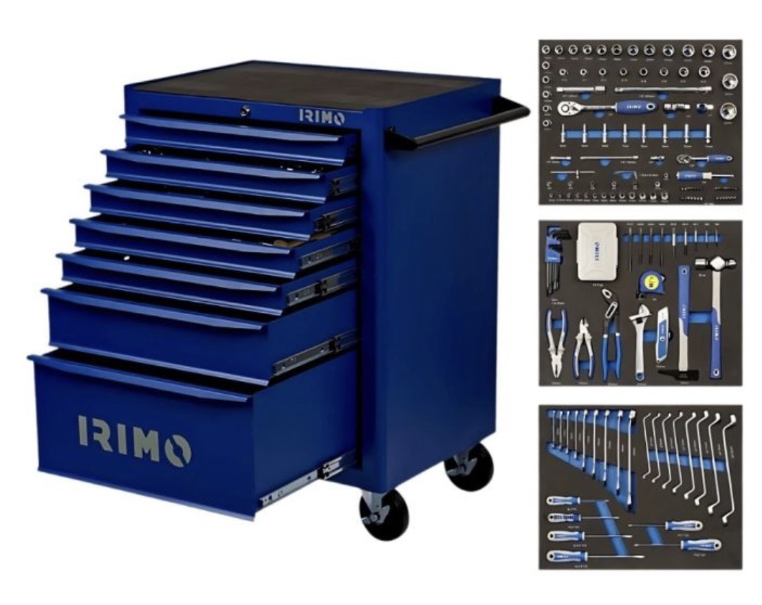 Chariot avec des outils Irimo 8066K7FF208; 208 unités