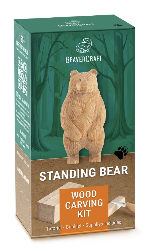 Kit de sculpture BeaverCraft DIY12; pour la sculpture de figurines pour débutants