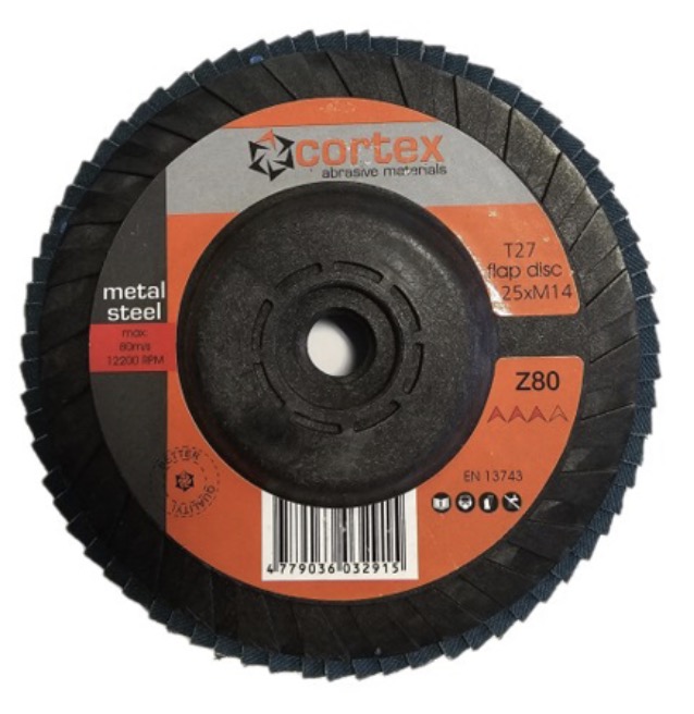 Meule-éventail Cortex 30916; 125 mm; P80
