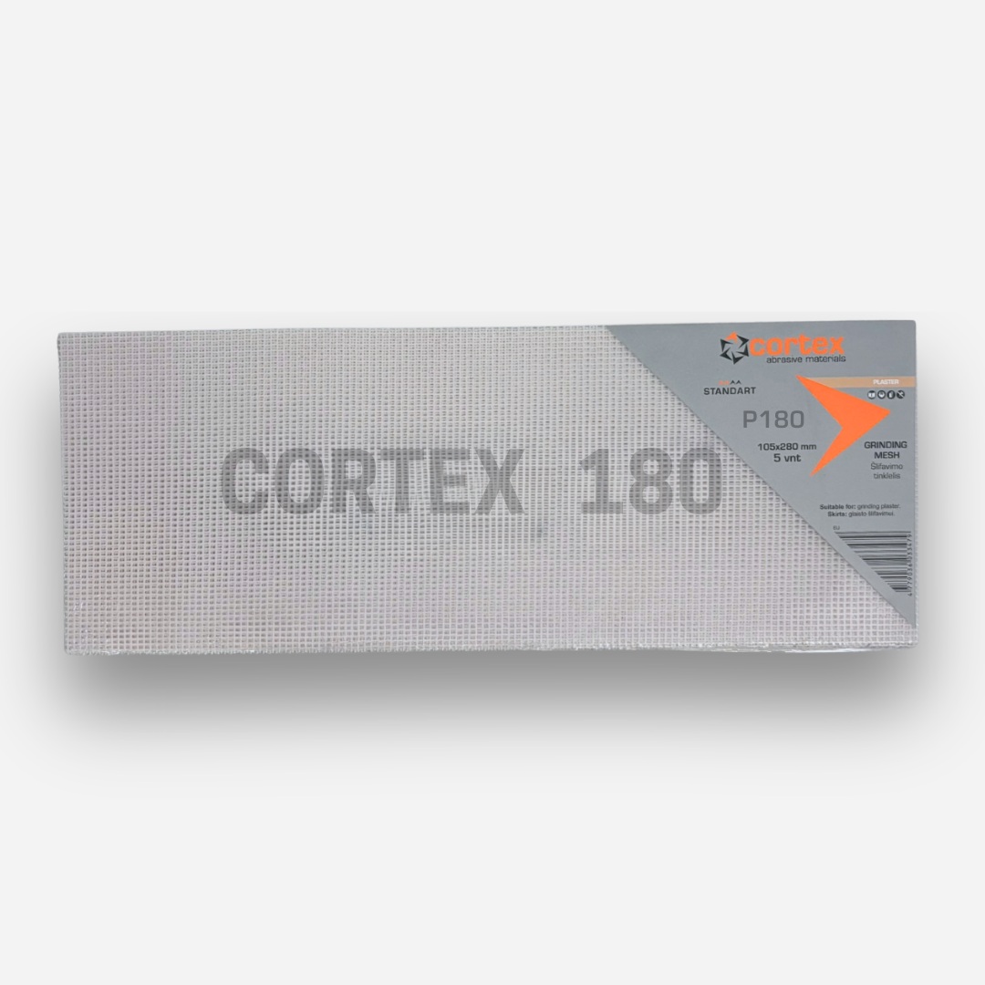 Abrasif maillé Cortex Standart 15004; 105x280 mm; P180; 5 unités