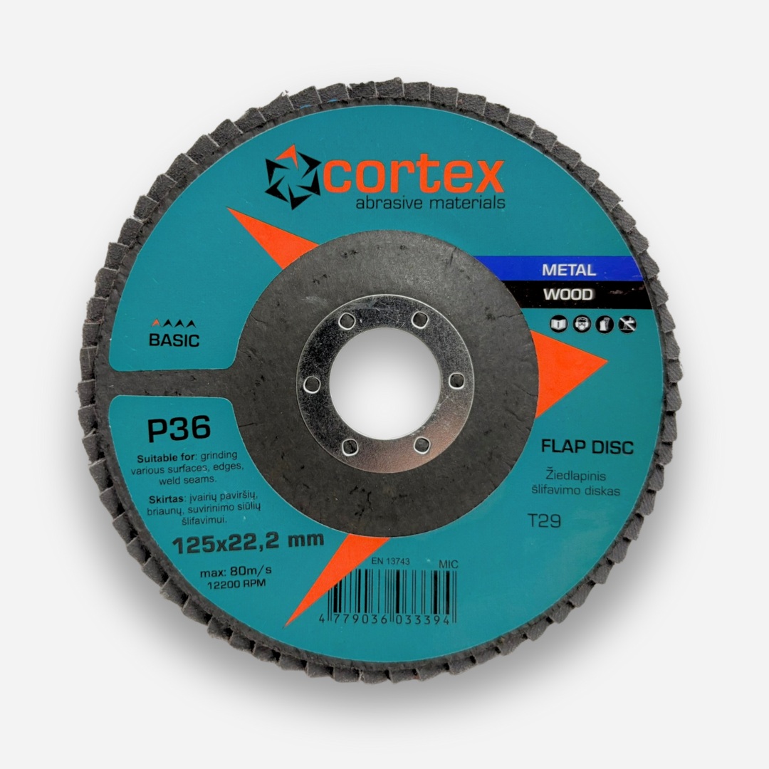 Meule-éventail Cortex Basic 30924; 125x22 mm; P36