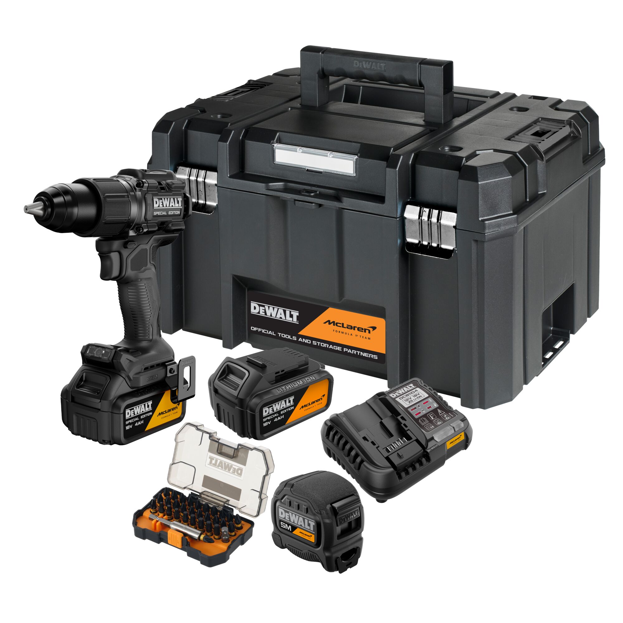 Perceuse à percussion sans fil DeWalt DCD86MM2KT; 18 V; 2x4,0 Ah accu. + Accessoires