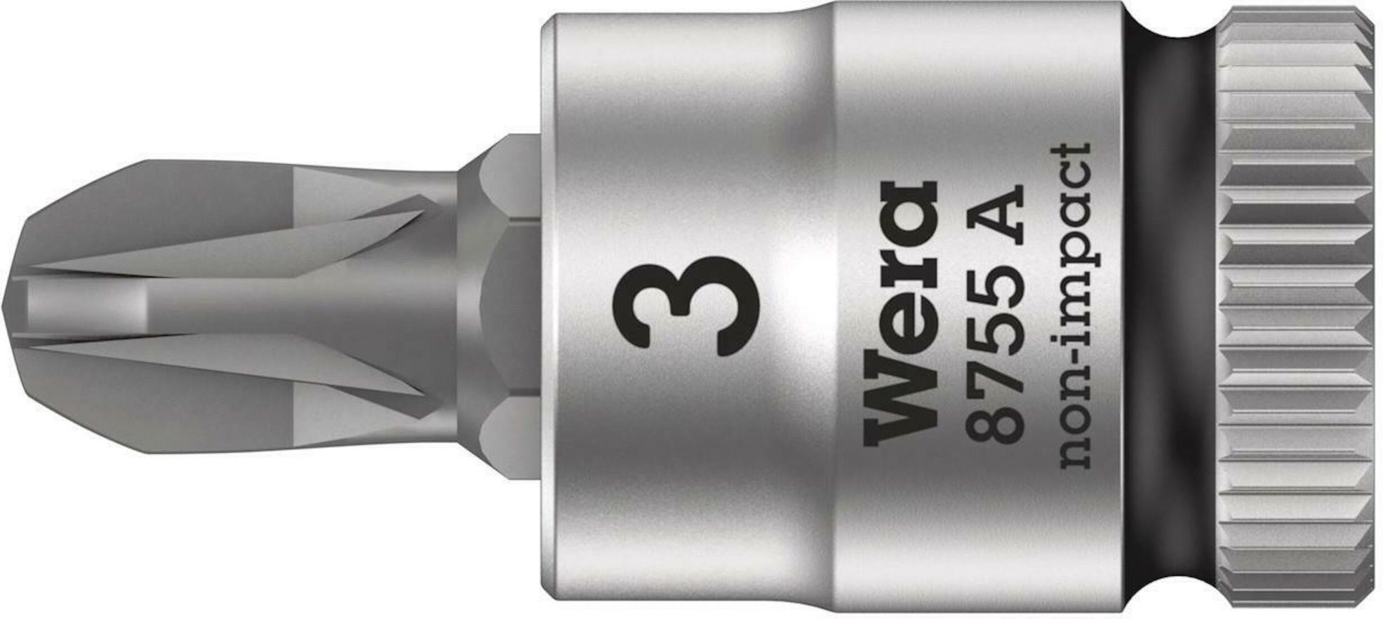 Prise avec tête Wera 05003355001; 1/4''; PZ3