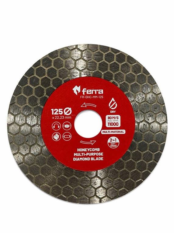 Disque à tronçonner diamanté Ferra FR-DHC-MM-125; 125 mm