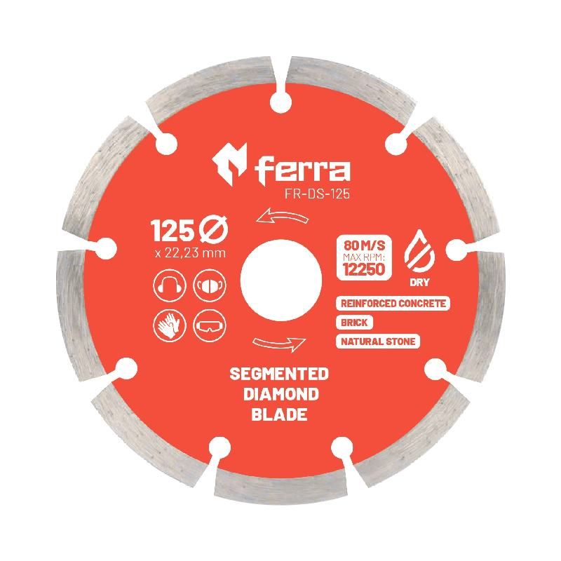 Disque à tronçonner diamanté Ferra FR-DS-125; 125 mm