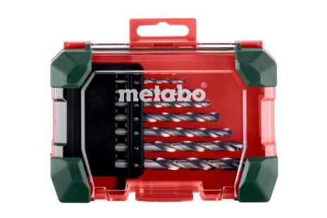 Jeu de forets pour métal Metabo HSS-G SP; 8 unités