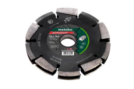 Disque à tronçonner diamanté Metabo Professional; 125x18x22 mm