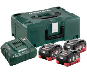 Ensemble d'accessoires Metabo Basic-Set 685069000; 18 V; 3 x 5.5 Ah LIHD + pakrovėjas ASC 30-36 V