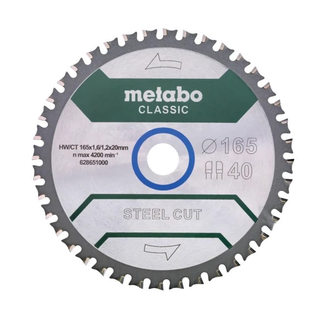 Scie circulaire Metabo FZ/FA STEEL CUT/SANDWICH PANEL CLASSIC 165x20x40 mm; 4°